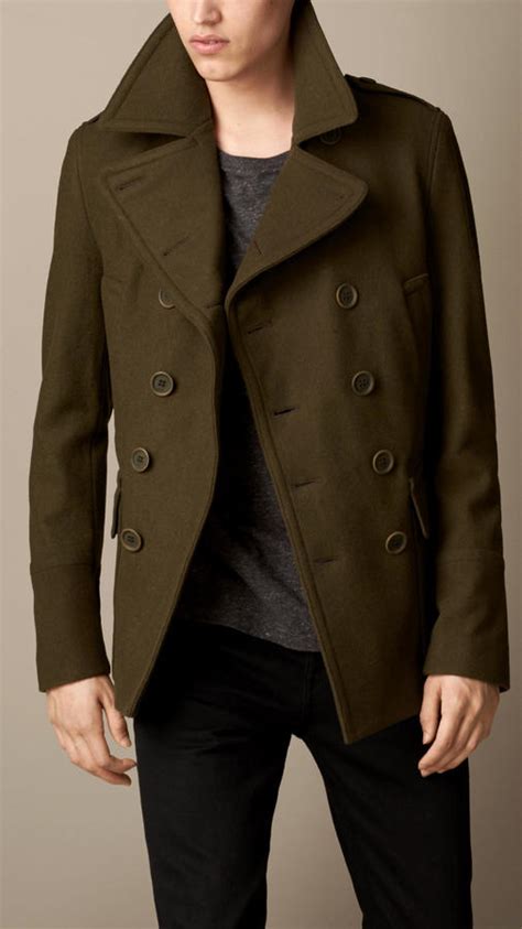 burberry prorsum olive wool cashmere coat|Burberry cashmere coat men's.